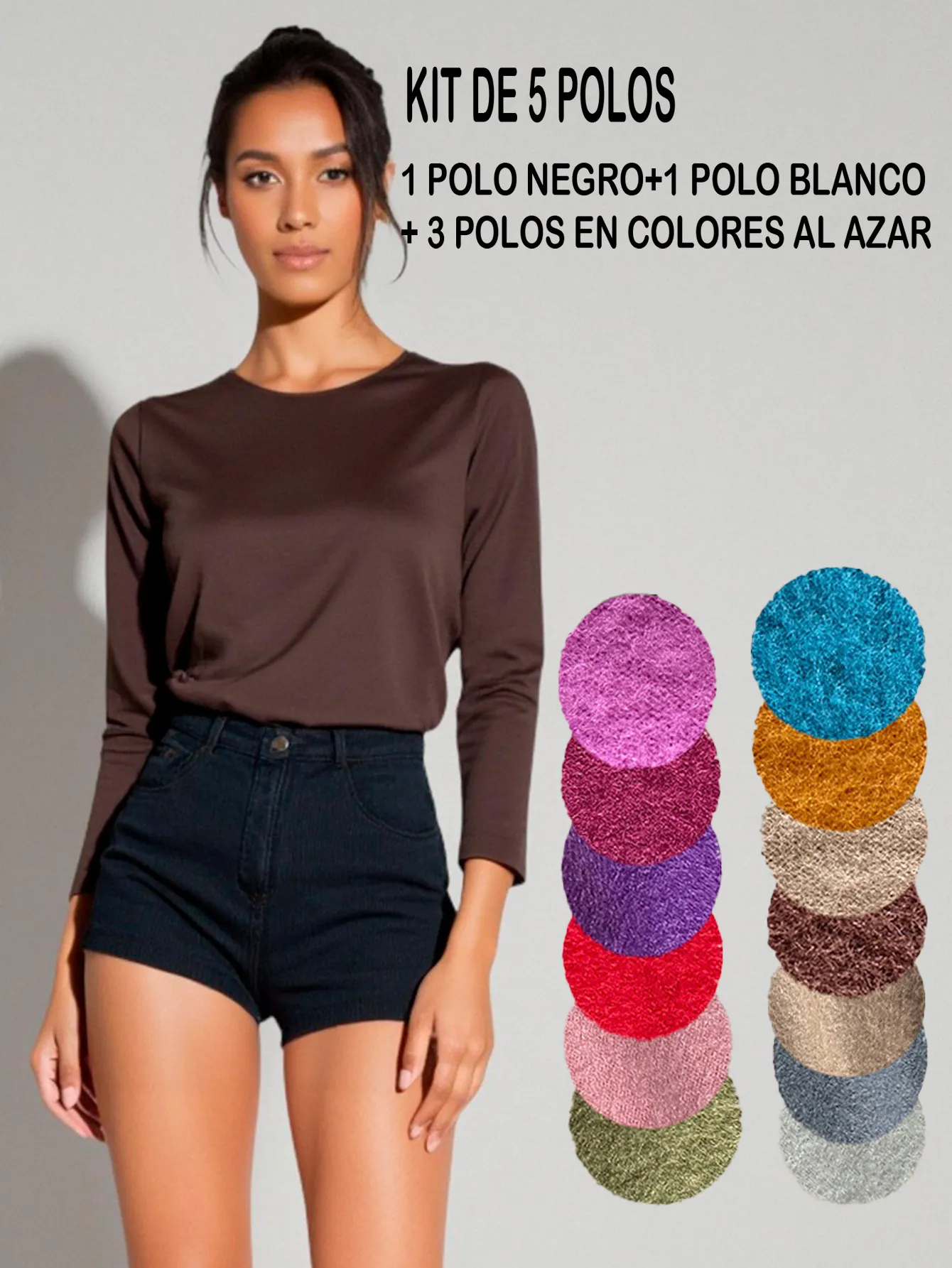 POLO - 12 NUEVOS COLORES 5 PIEZAS 3257